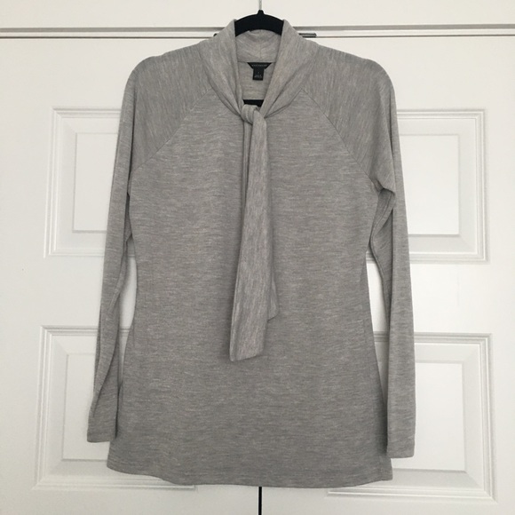 Ann Taylor Tie Neck Blouse - Picture 2 of 8